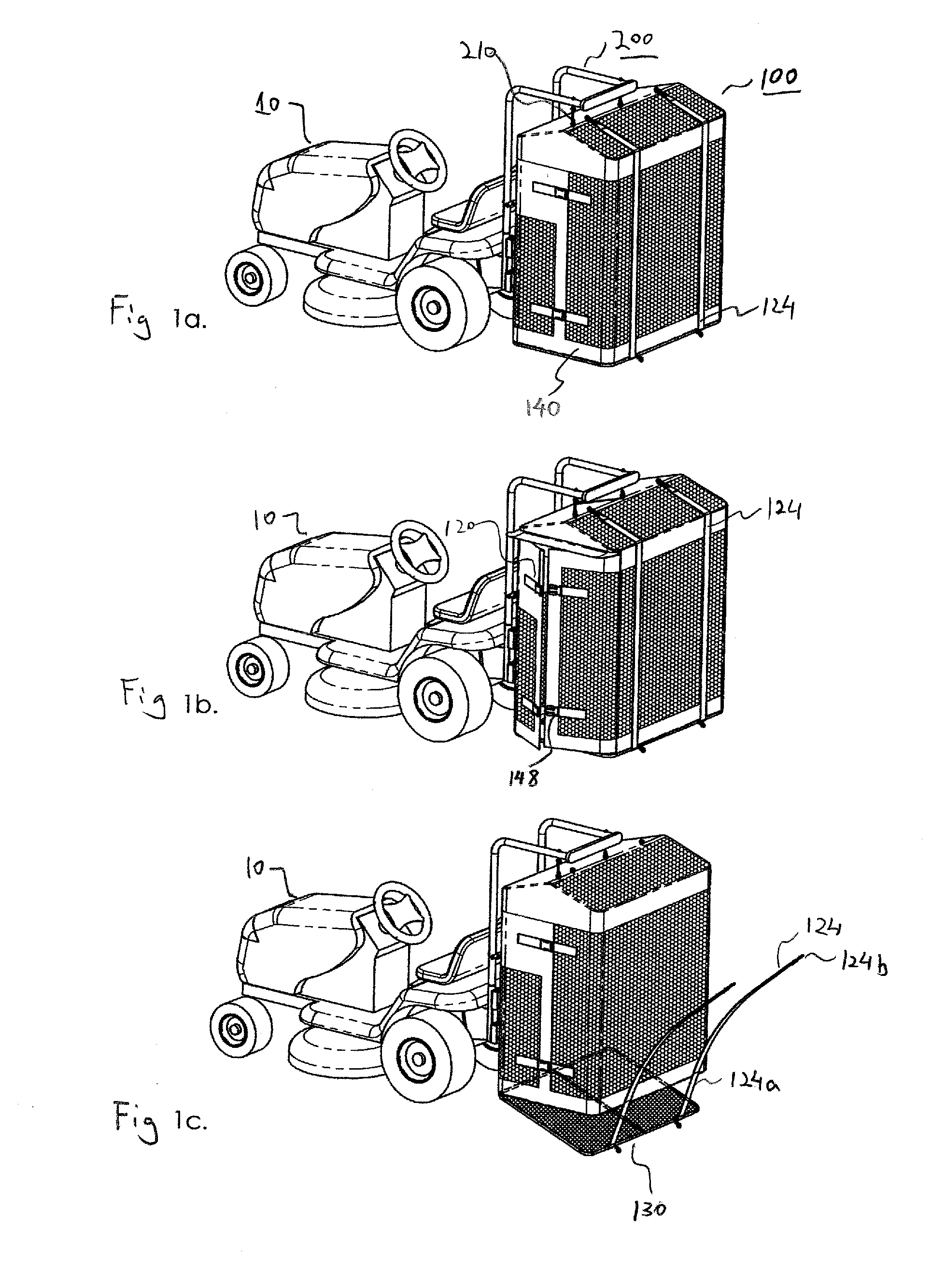 Yard waste collection system, collection apparatus, and method for collecting yard waste