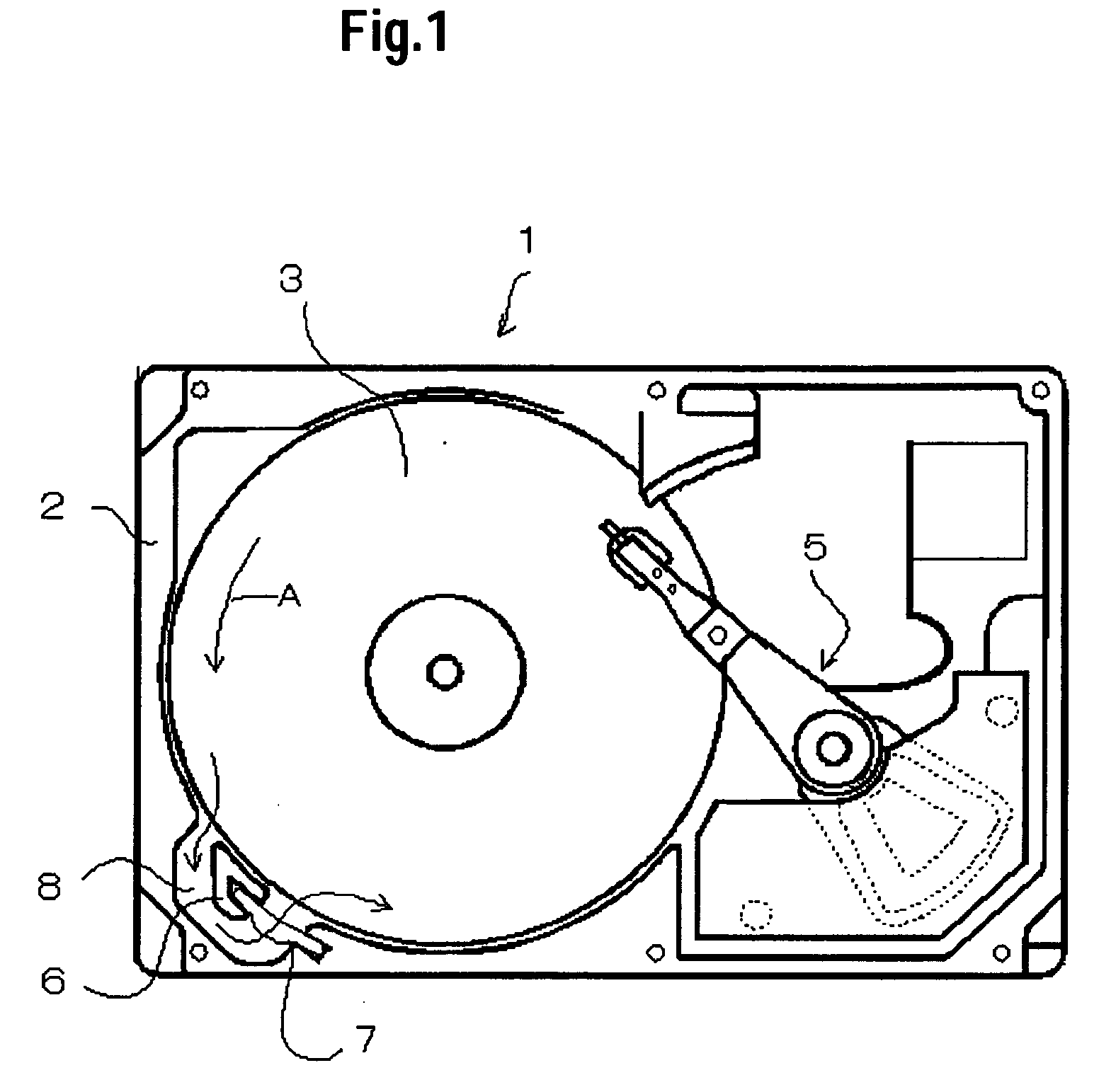 Rotating disk storage device with charging filter