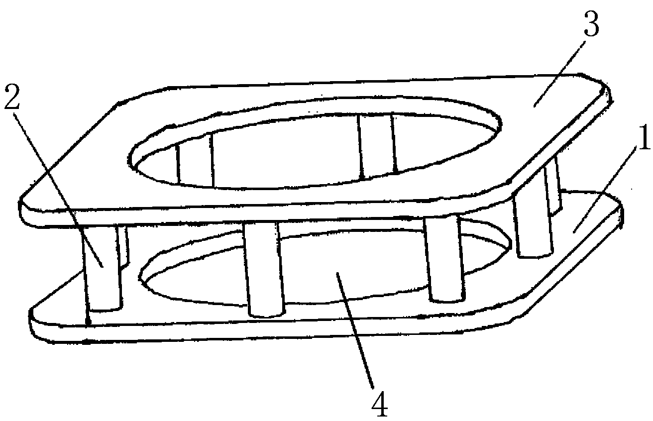 Sand mould compressing frame for brake hub moulding line