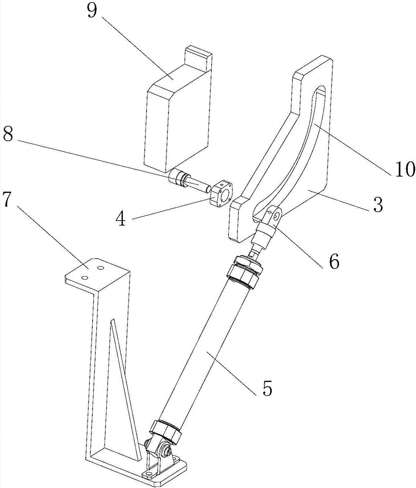 Standing device and L-shaped strip superimposing device