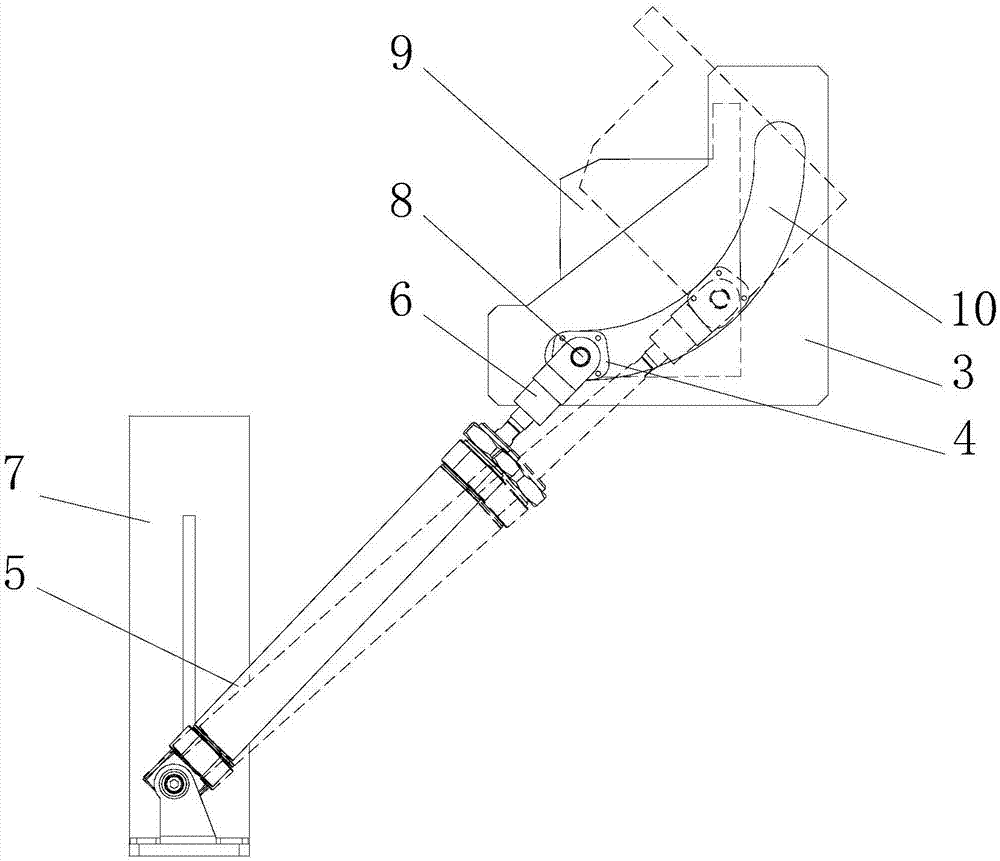 Standing device and L-shaped strip superimposing device