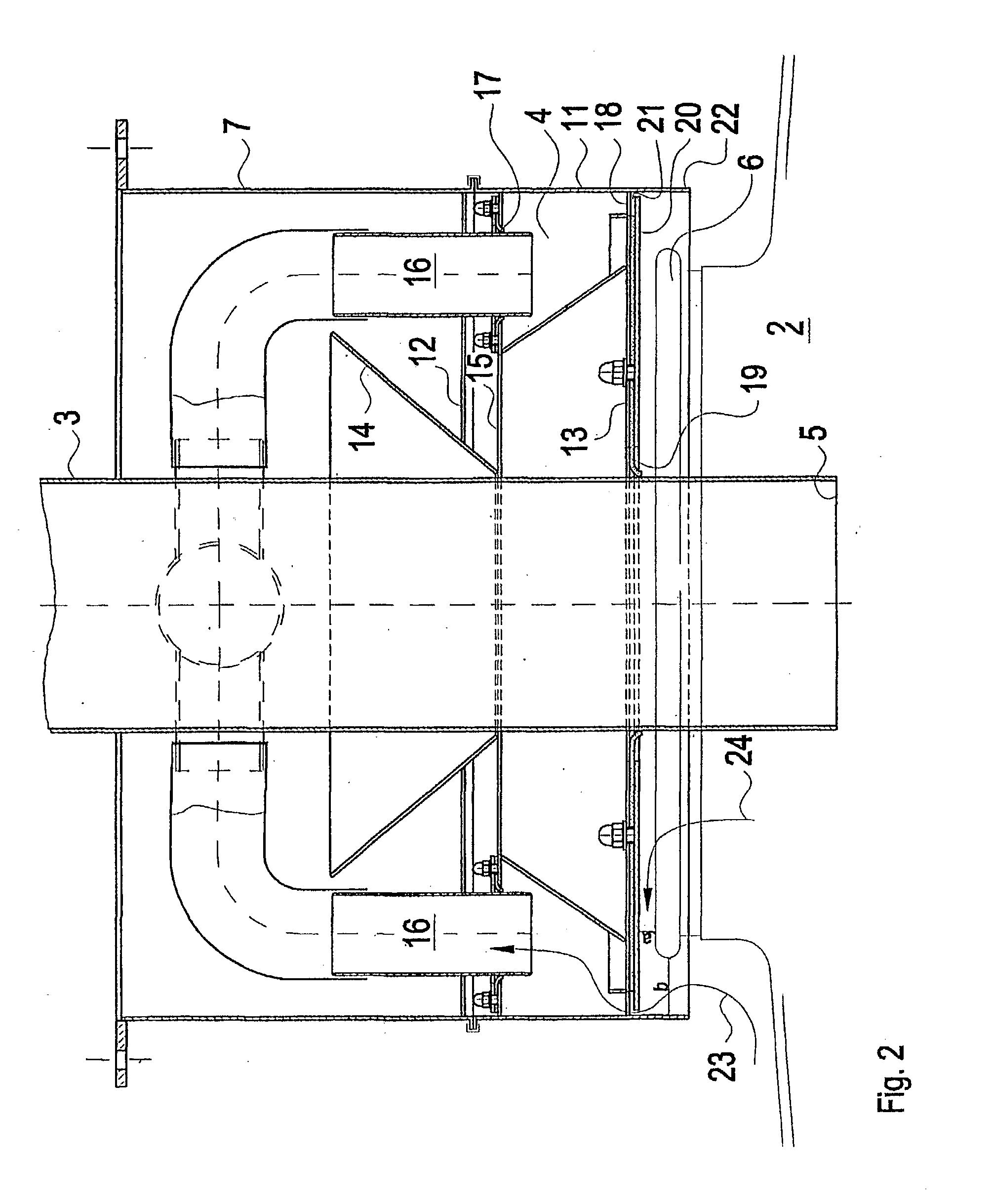 Device for charging a bulk material into a container and method for the use thereof