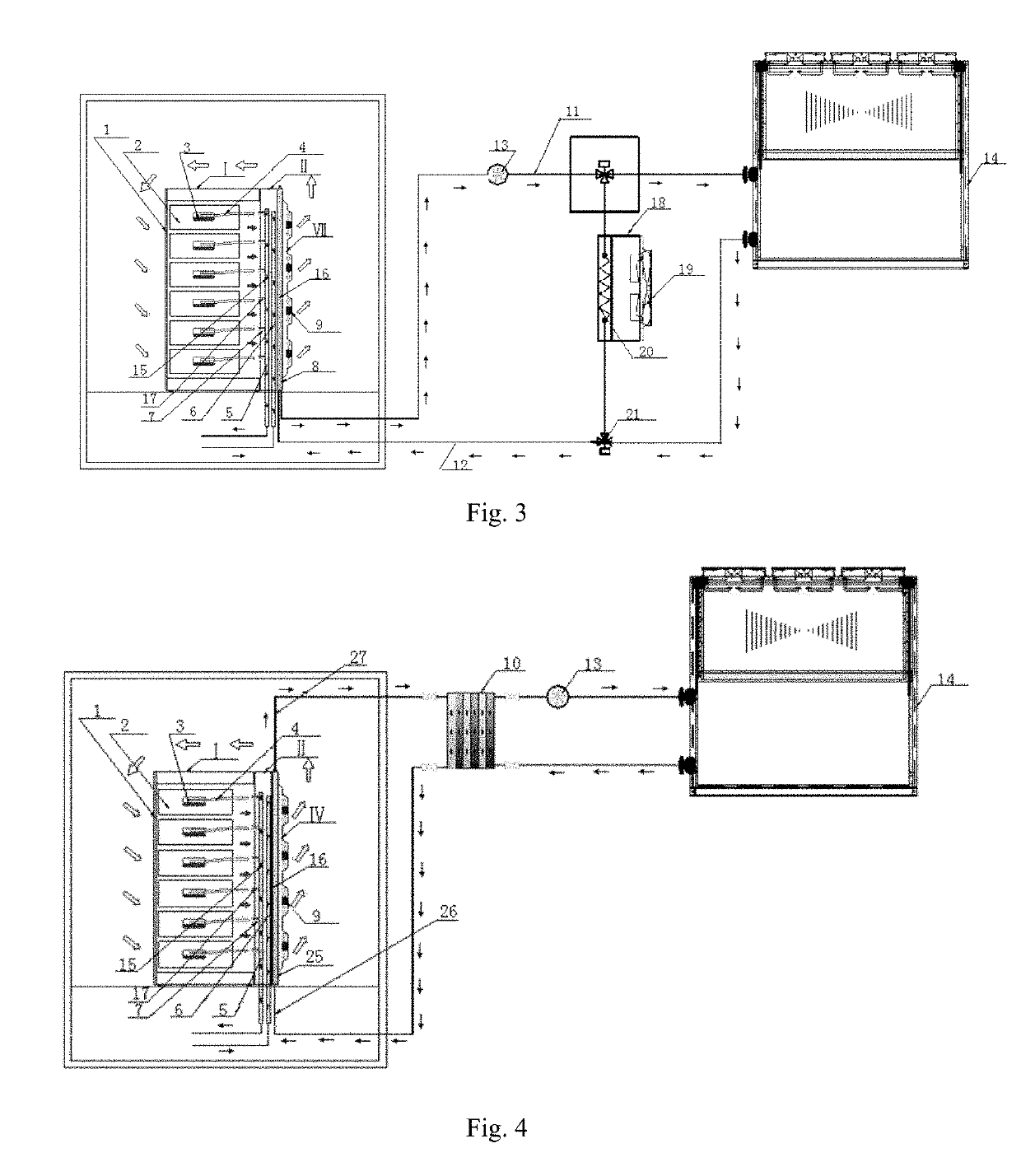 Server rack heat sink system with combination of liquid cooling device and auxiliary heat sink device