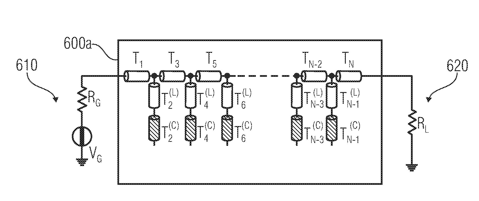 Electrical double filter structure