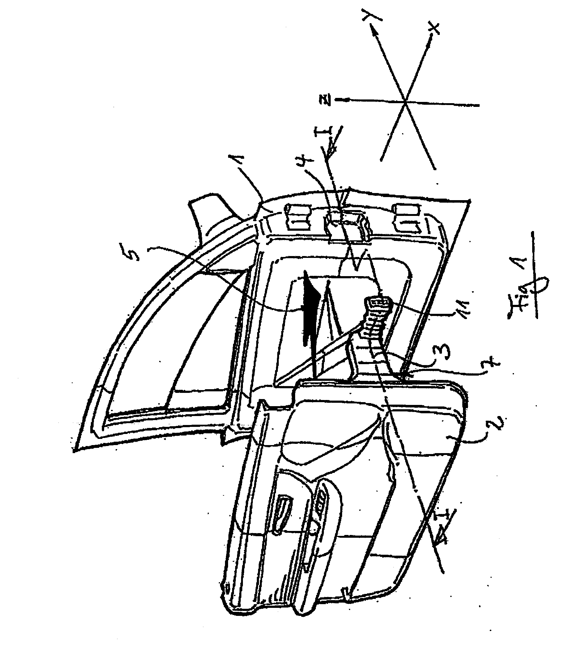 Inner cladding of a motor vehicle door comprising a cable harness