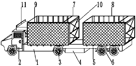 Closed center axle car carrier