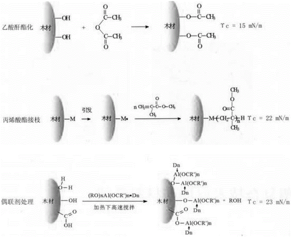 Synthesis process of nanometer macromolecule ecological wood