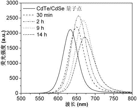 Multi-shell-structure quantum dot composite particle, and high-fluorescent-brightness quantum dot probe and preparation method thereof