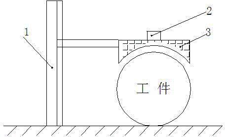 Medium-frequency induction heating device of nuclear power main steam super pipeline mouthpiece