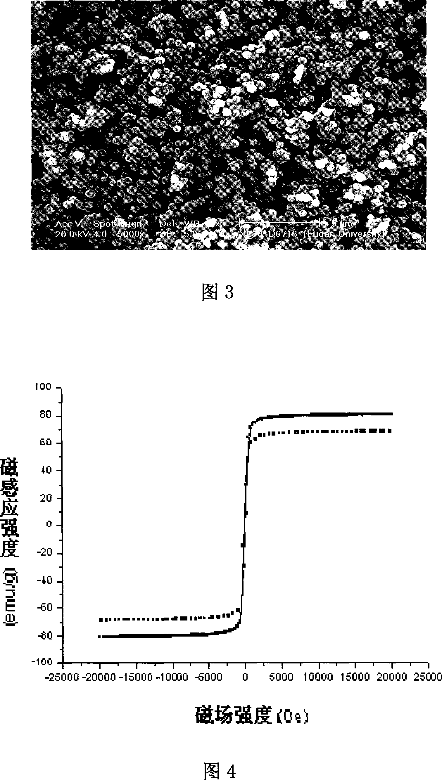 Surface finish C8 alkyl chain magnetic silicon ball and preparing method and application thereof