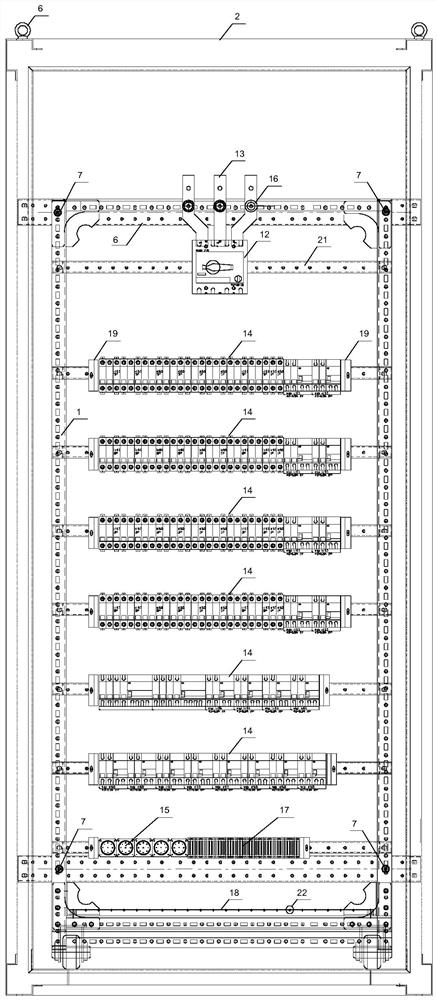 Novel split type modularized installation low-voltage power distribution cabinet