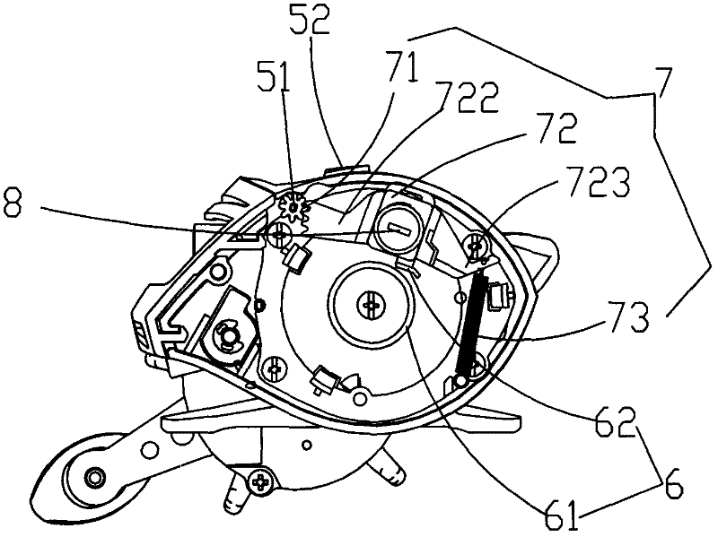 Line mess preventing fishing reel