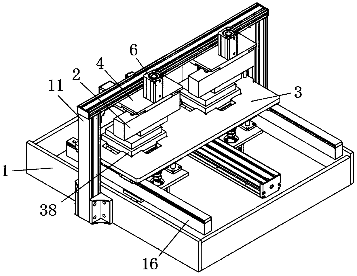 Die bonder with glue brushing device and working method thereof