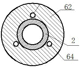 A three-dimensional ground stress measurement device with split petals close to the hole wall