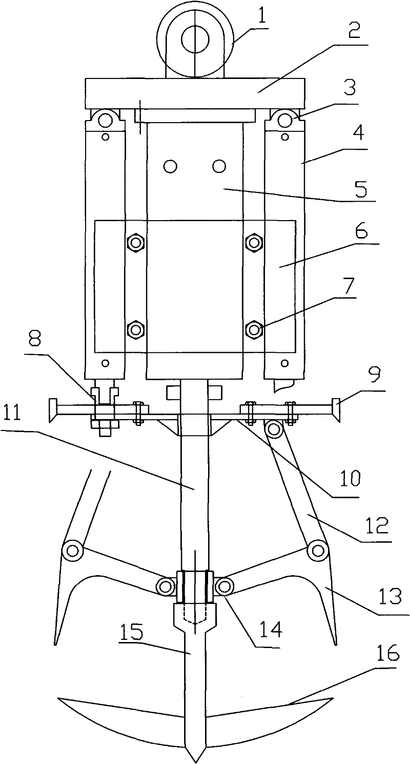 Underground hole-forming device of hydraulic grab bucket