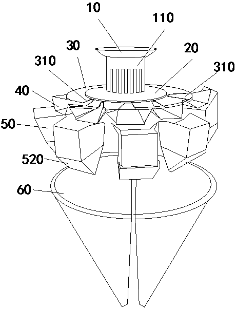 Integrated fish ball division multi-station weighing machine and utilization method thereof