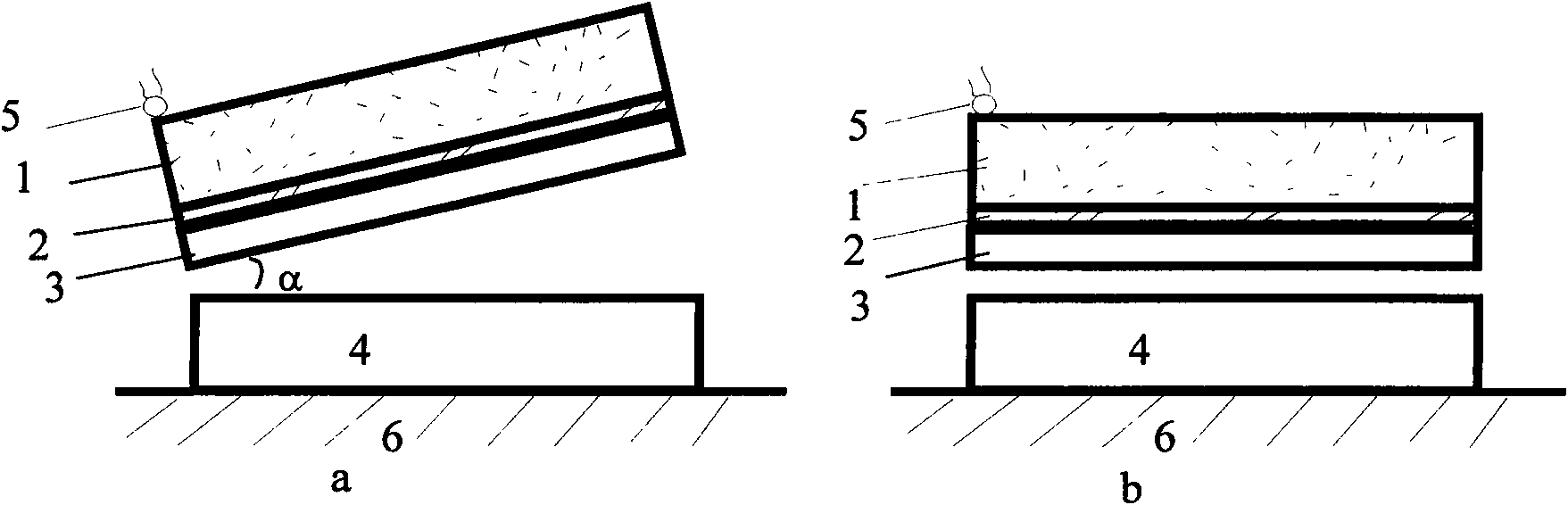 Opposite type explosion welding device and method of metal composite materials