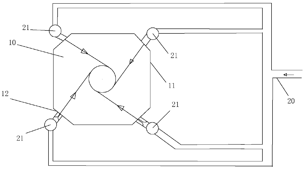 Fluidized bed boiler external bed cyclone fluidization system