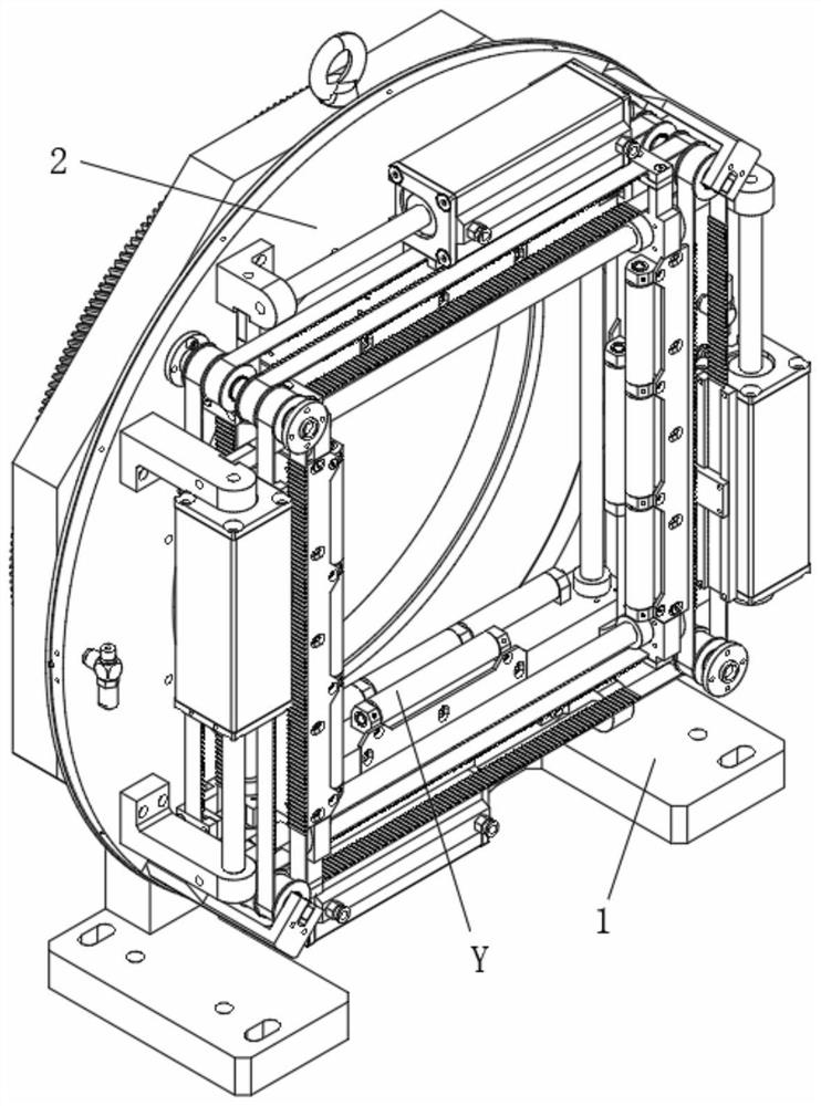 Four-jaw chuck for laser pipe cutting machine