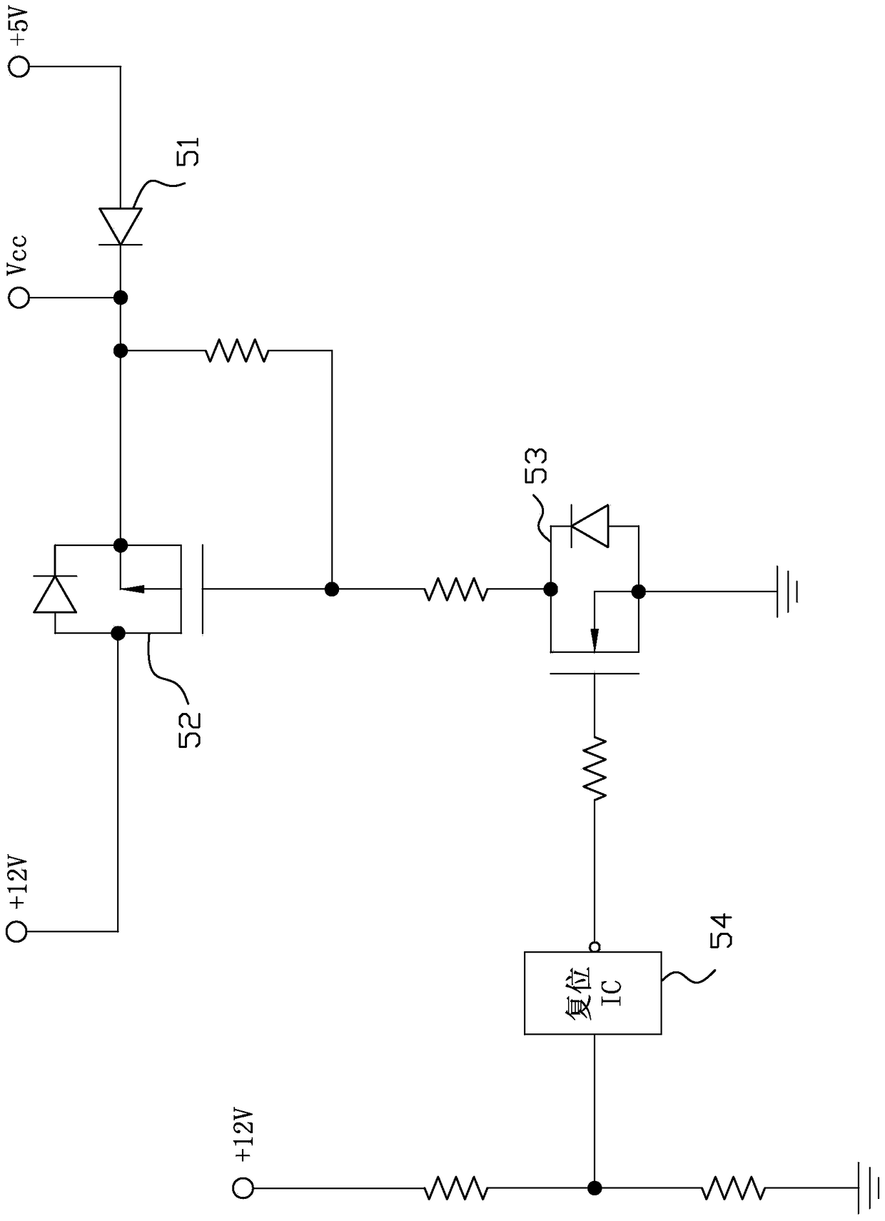 Auxiliary power switching device and method thereof