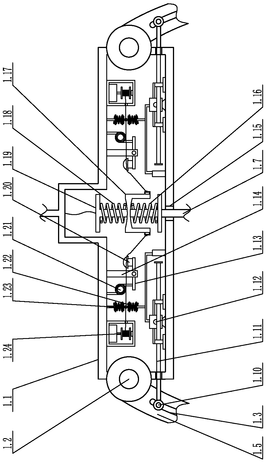 Multi-stage tempering process of automobile leaf spring