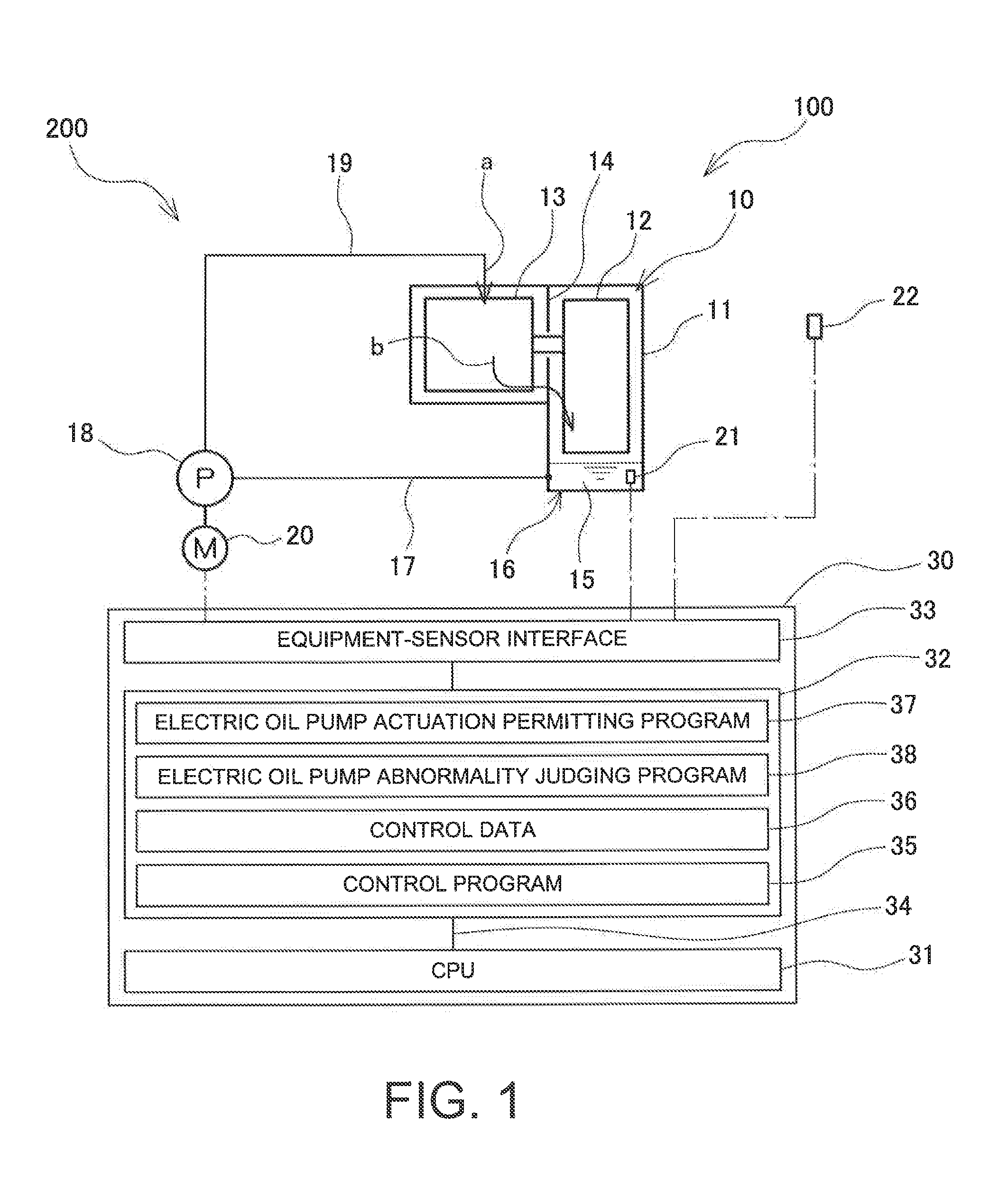 Cooling system and operation method of electric oil pump in cooling system