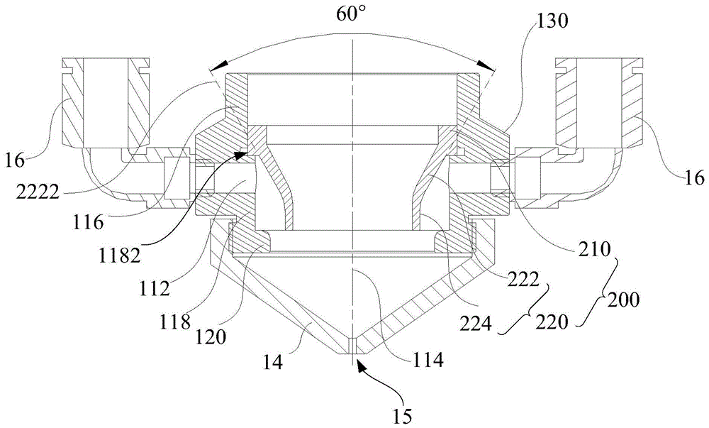 Cutting nozzle air chamber device and cutting nozzle system