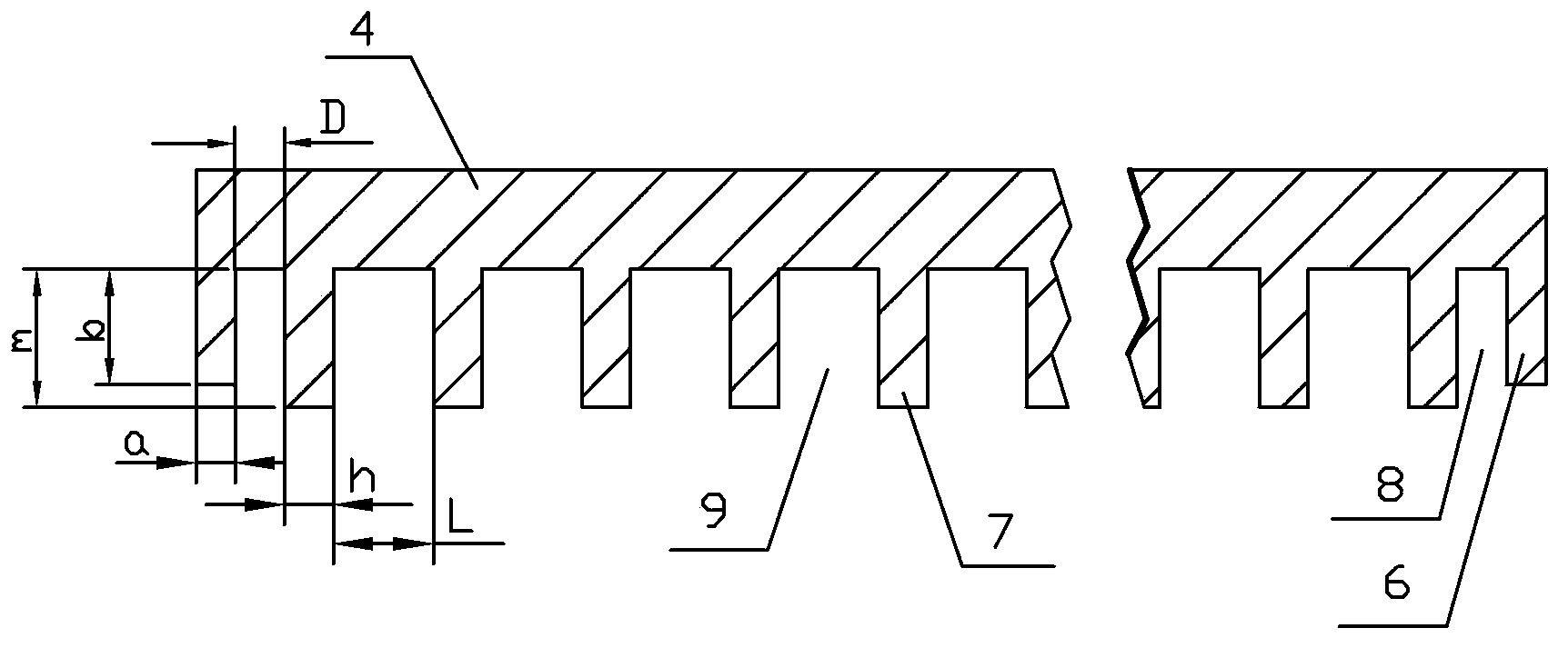 Permanent magnet synchronous linear motor for suppressing magnetic resistance