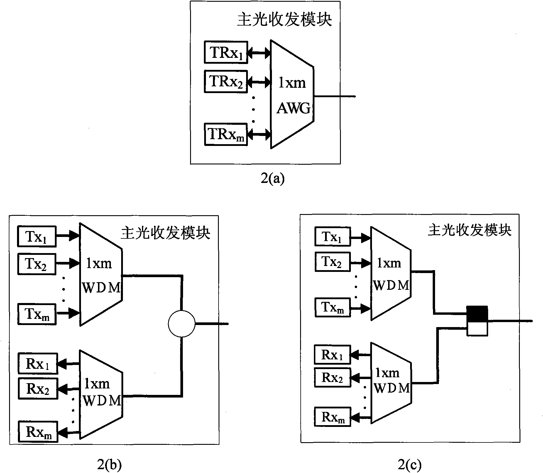 Wavelength division multiplexing passive optical network optical line terminal having shared protection function