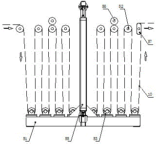 Cloth carbonizing machine