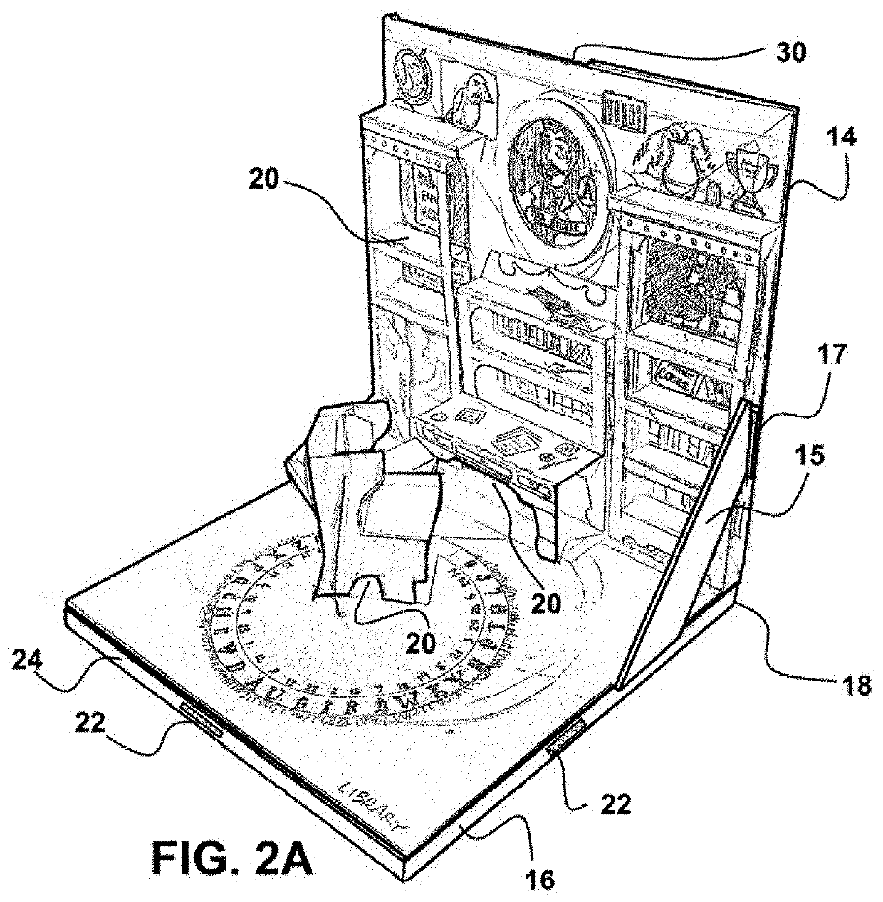 Game With User Configurable Board and Method