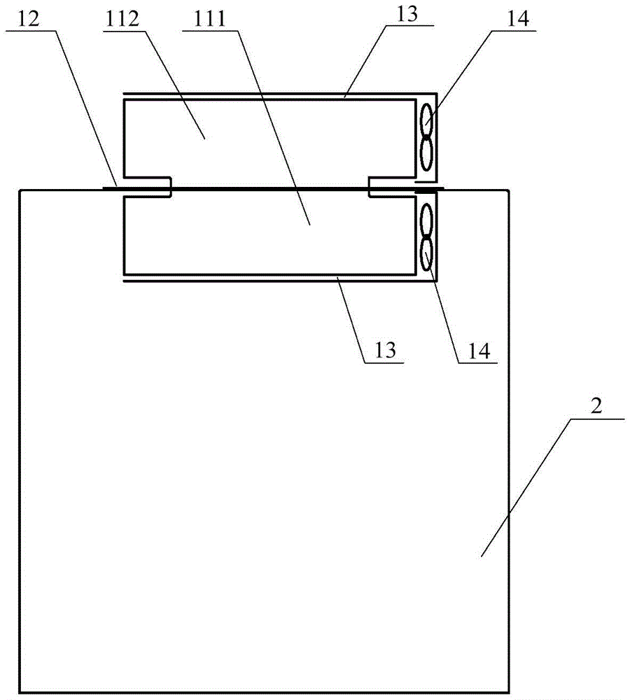 Sealing machine cabinet with heat superconducting heat exchanger