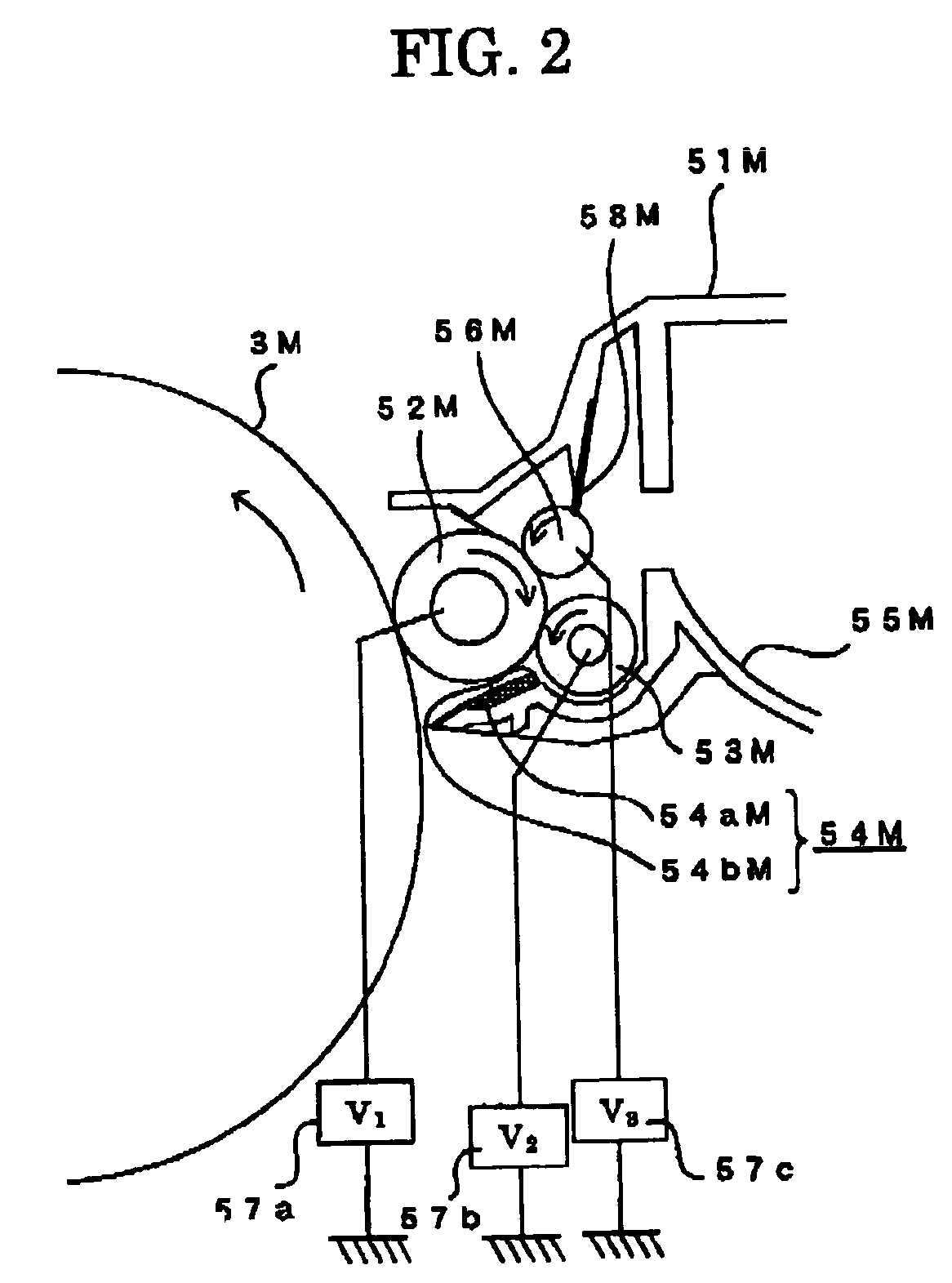 Developing device used in image forming device