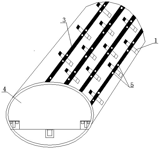 A kind of tunnel waterproof board laying method