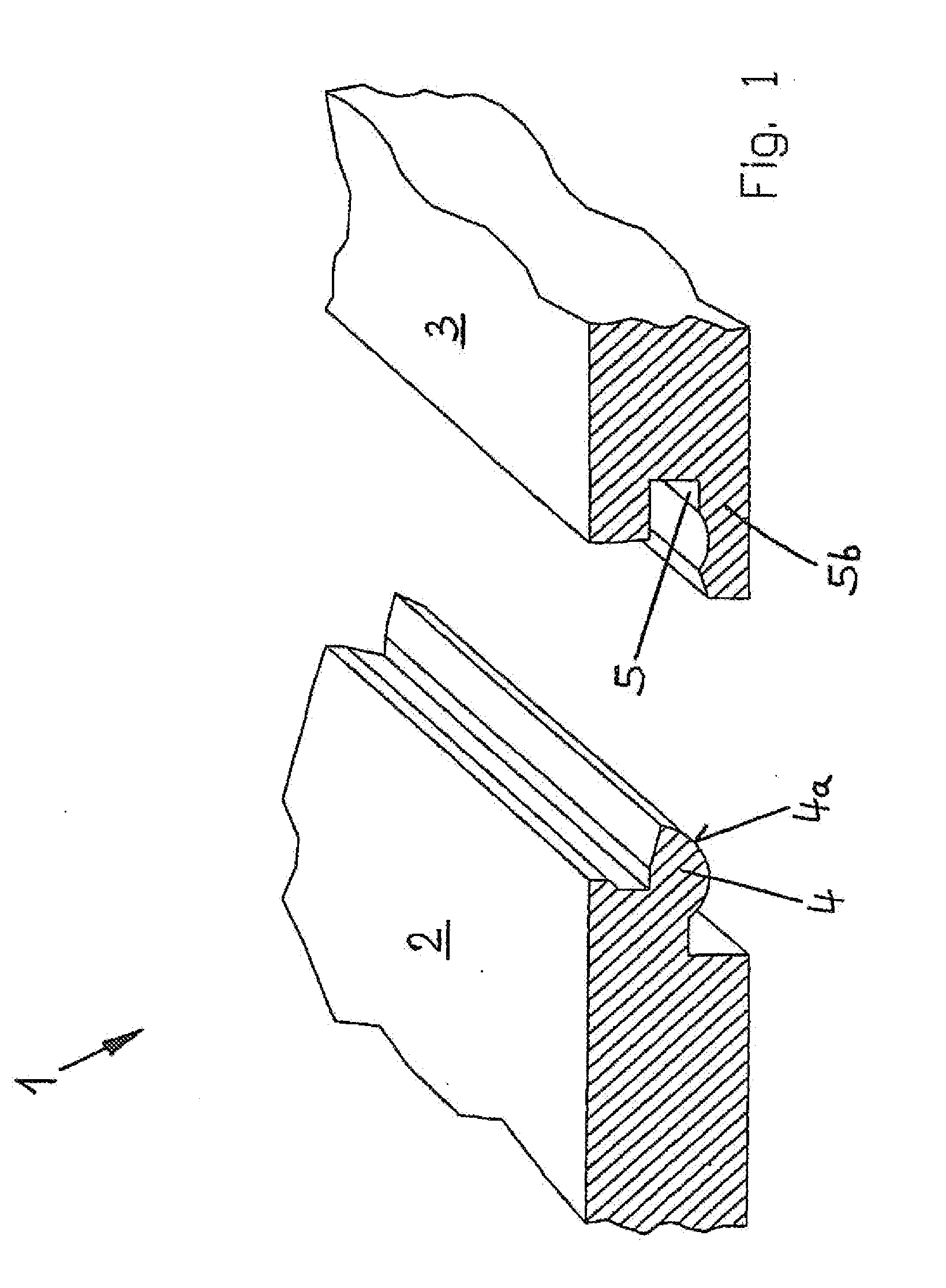 Panel and fastening system for such panel