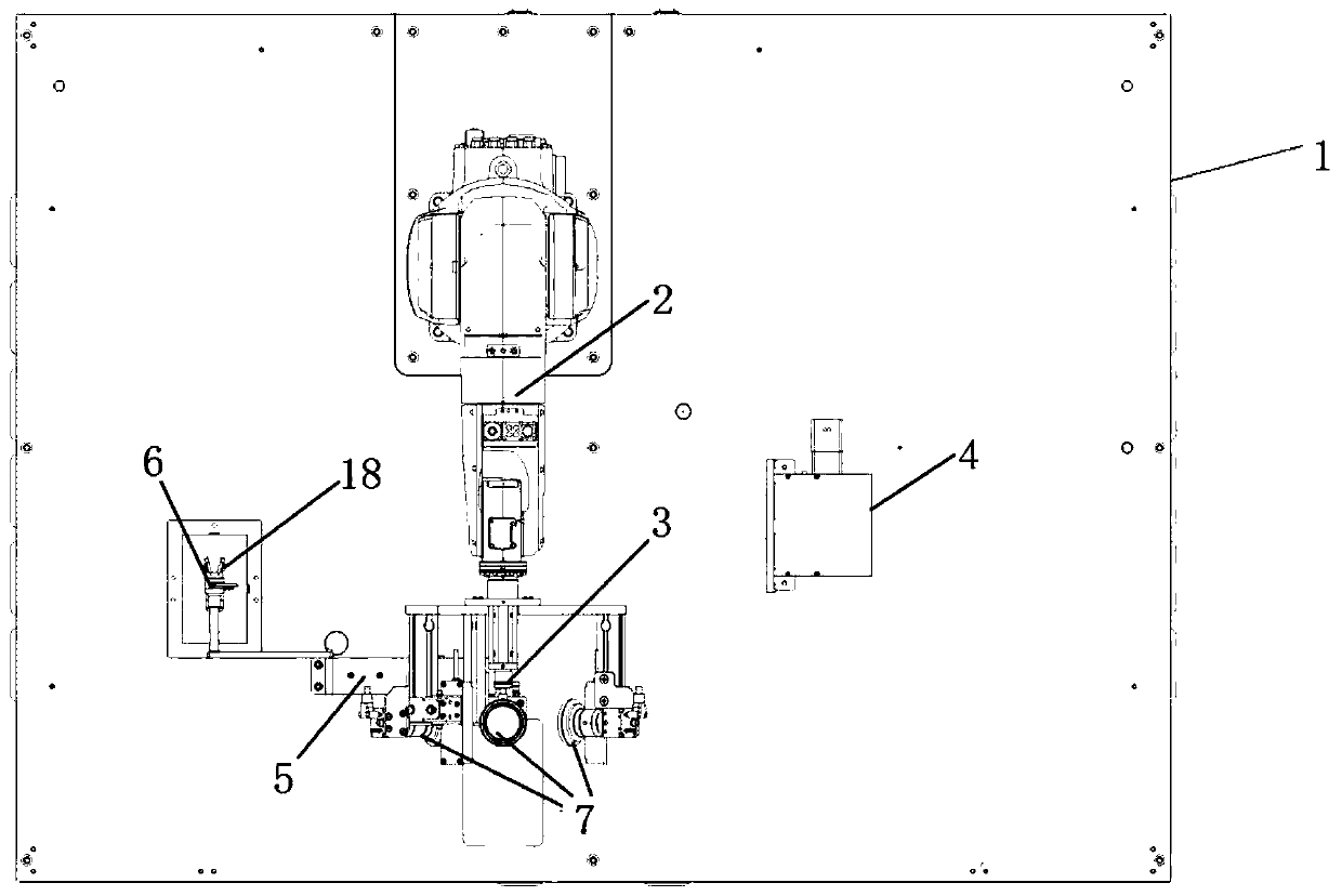 Smoking path simulation system based on manipulator