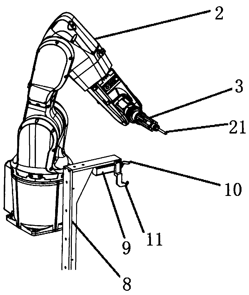 Smoking path simulation system based on manipulator