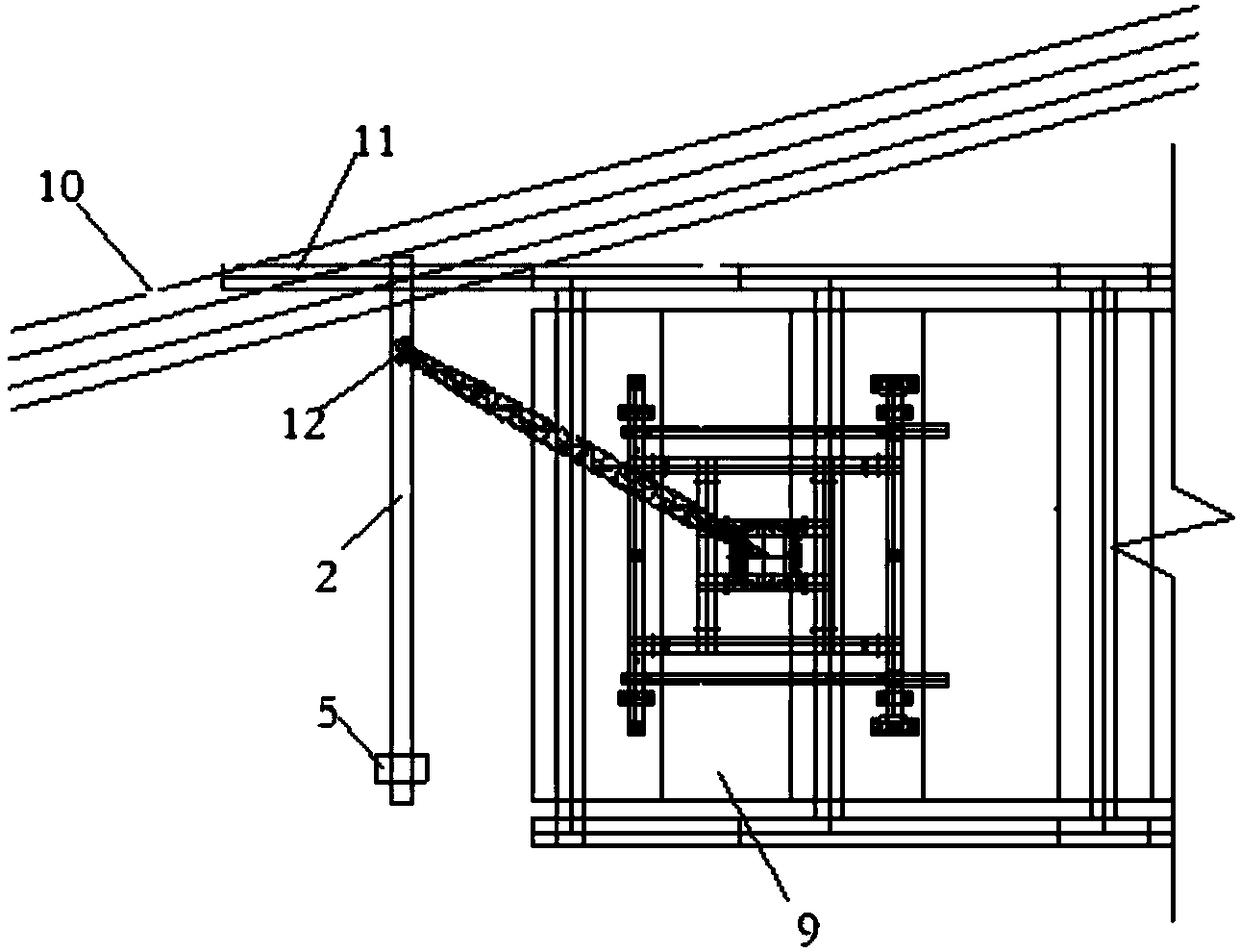 Weighbeam type balance beam hoisting tool and method for hoisting steel beam component through same