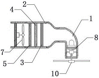 A henhouse air circulation purifying apparatus