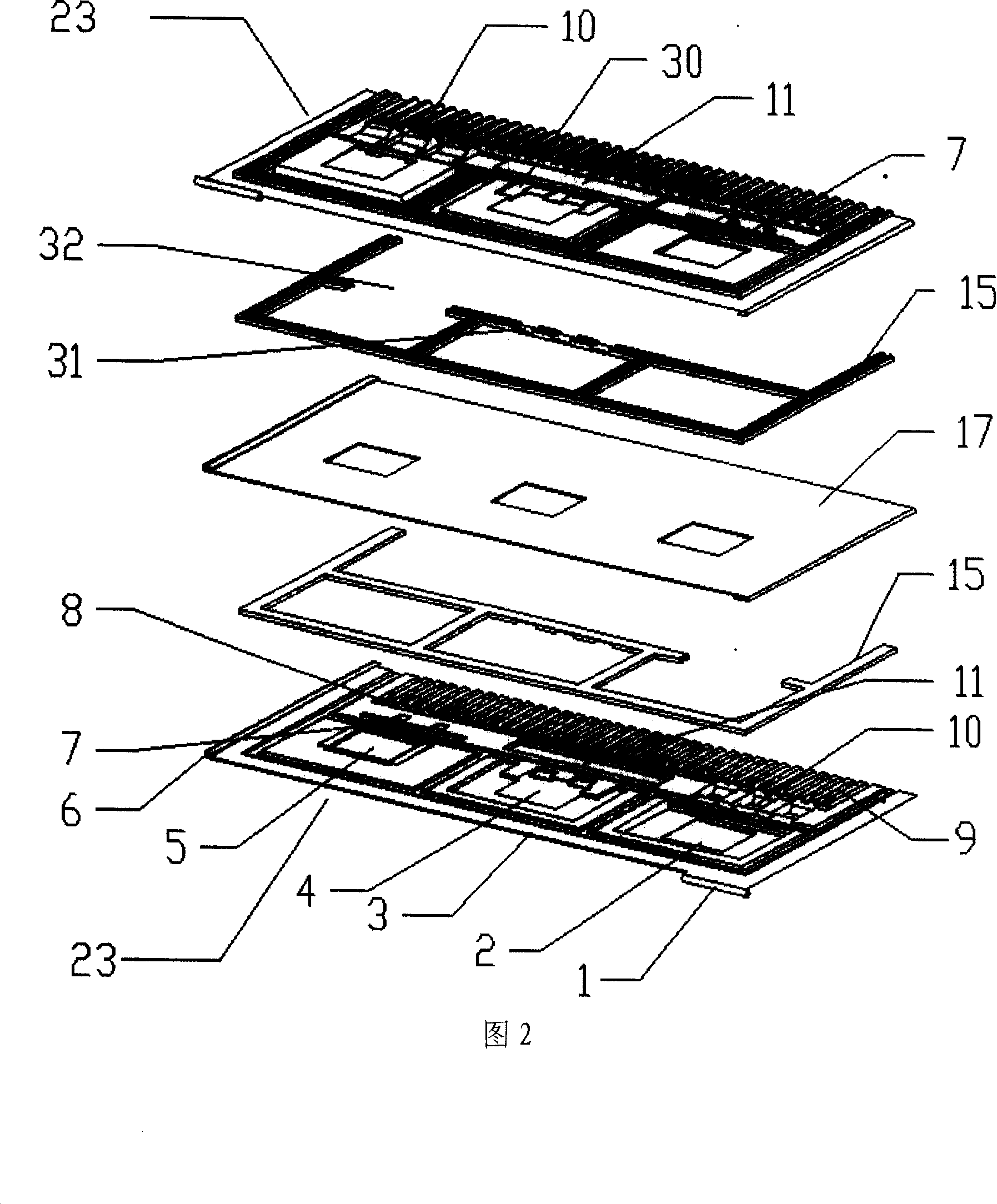 Fuel cell unit structure and electric pile assembly