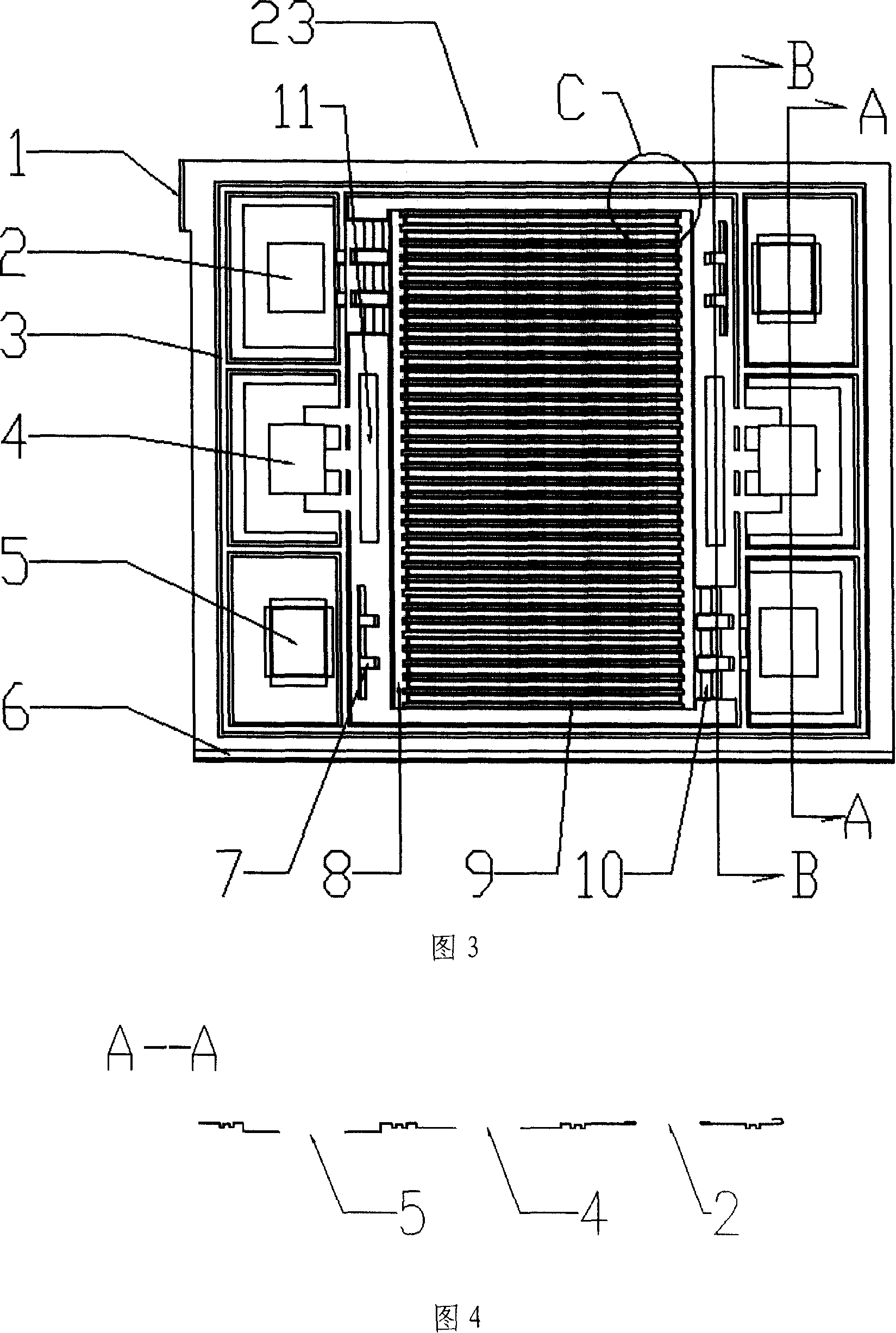 Fuel cell unit structure and electric pile assembly