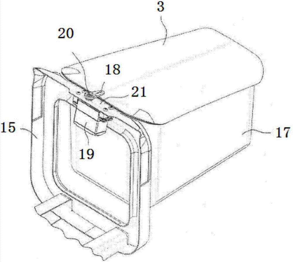 Automatic opening mechanism for unmanned aerial vehicle parachute cabin cover
