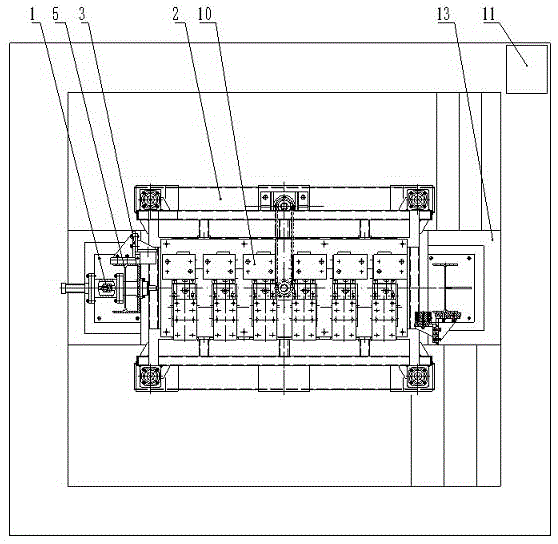 H-shaped steel turnover welding device