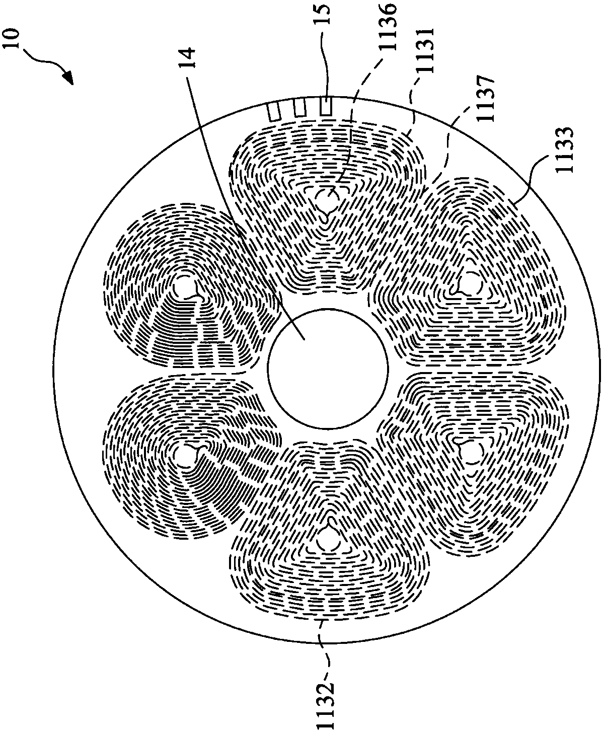 Semiconductor packaging structure used for driving motor and motor