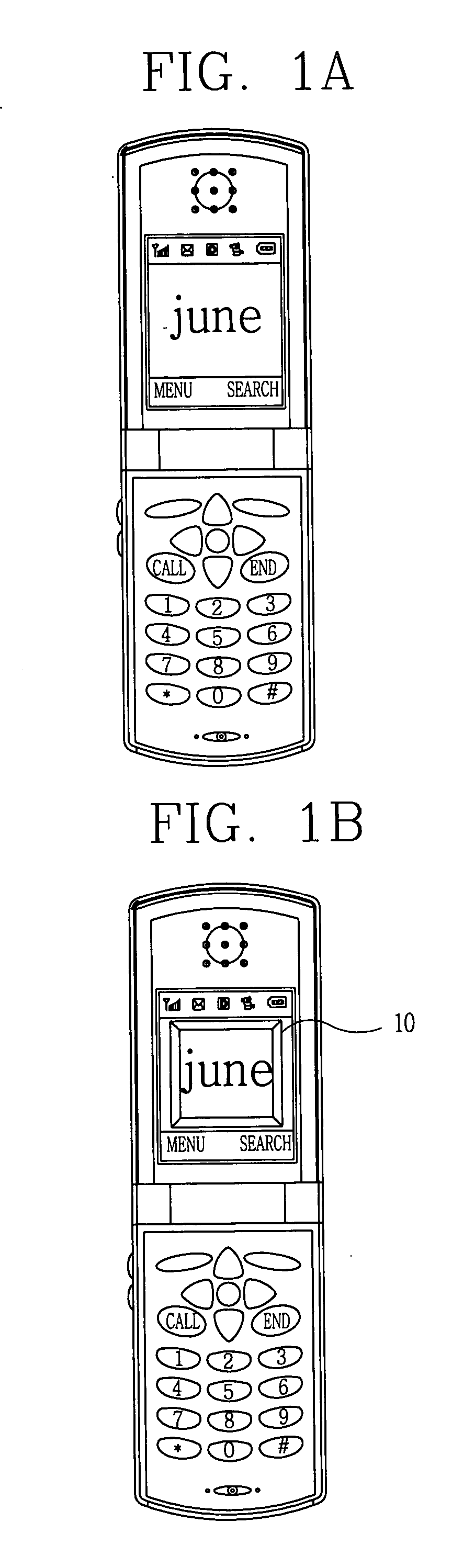 Gradient displaying method of mobile terminal