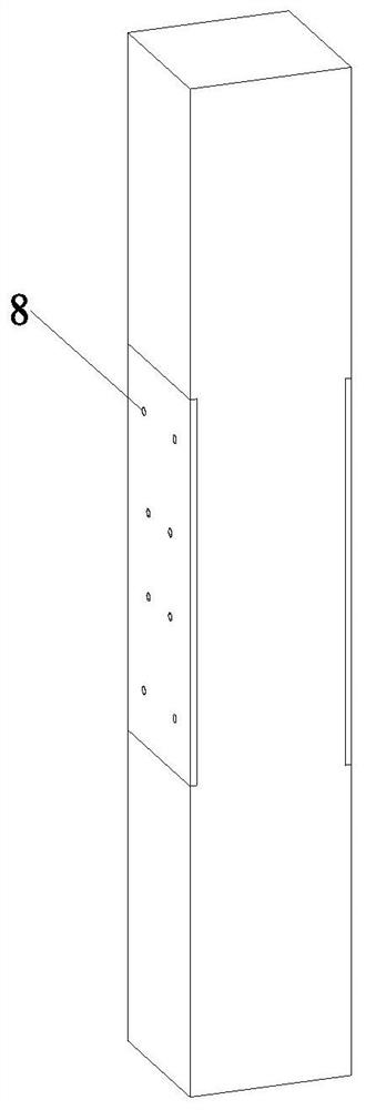 Fabricated self-resetting rotation constraint type concrete beam-column joint connecting structure and assembling method