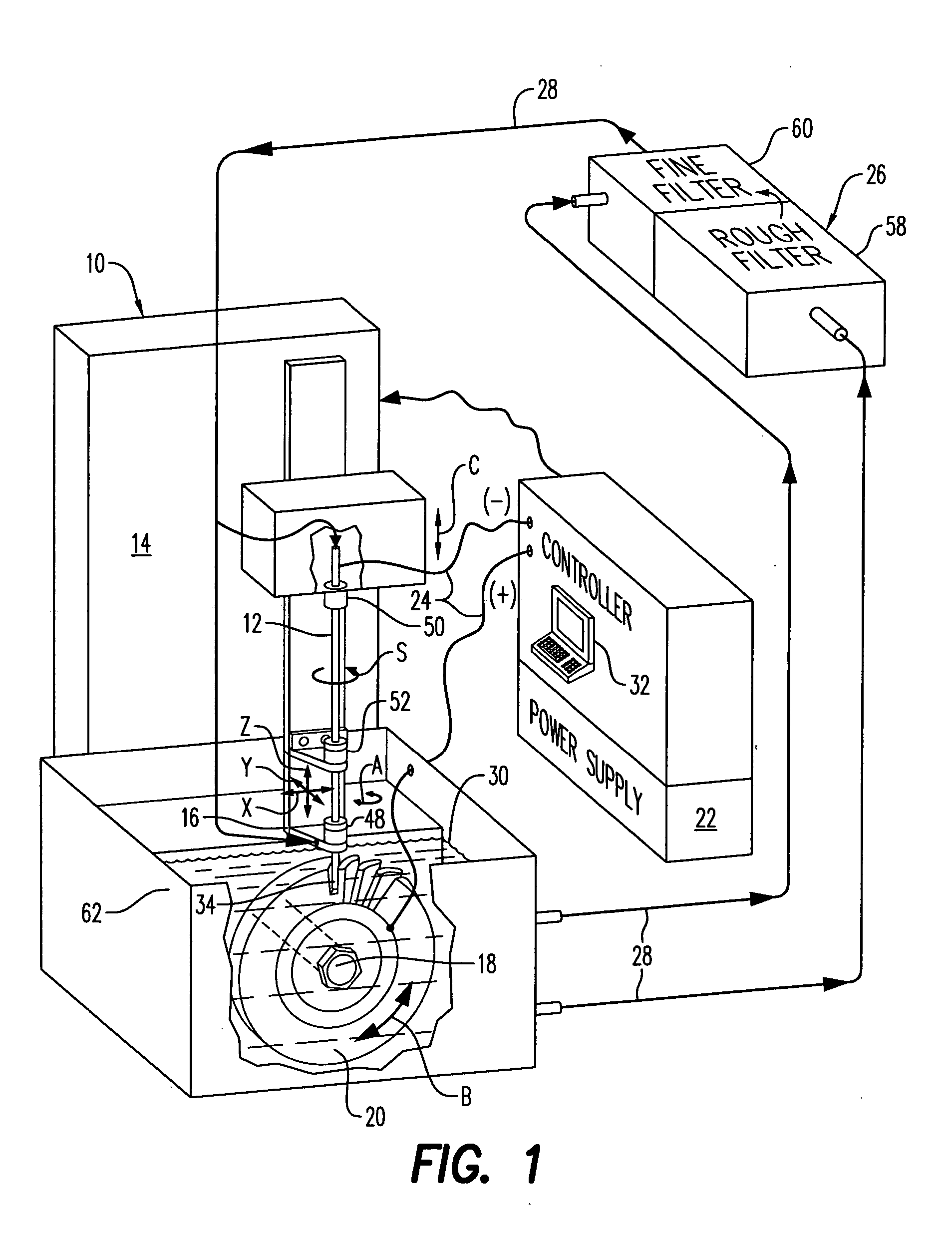 Distributed arc electroerosion