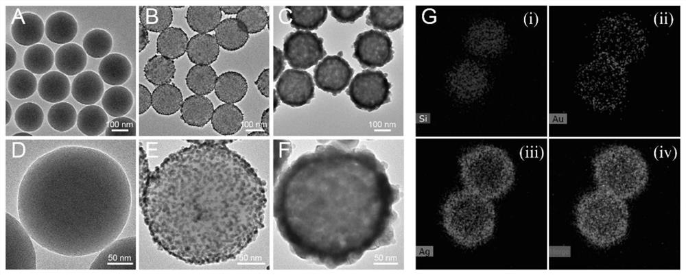 Double-layer Raman molecular marked silicon-core silver-shell composite nano label, preparation method and immunochromatography application