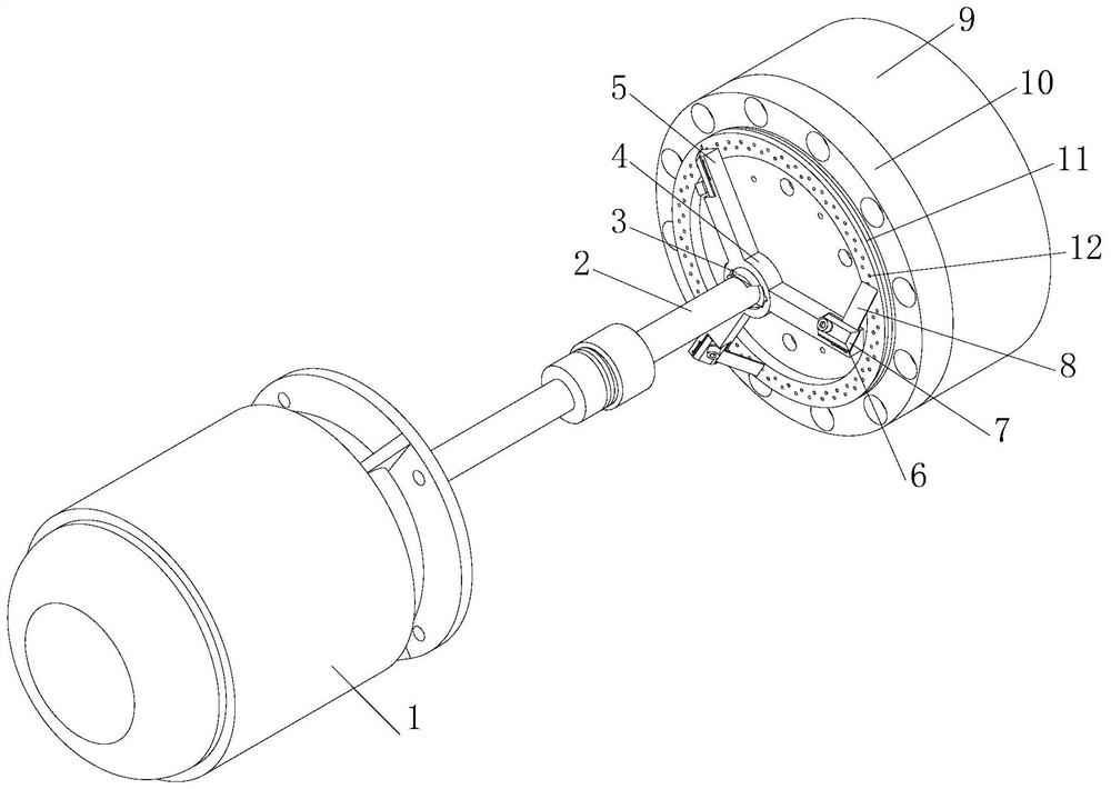 Efficient water ring granulator with automatic tangent plane attaching function and using method of efficient water ring granulator