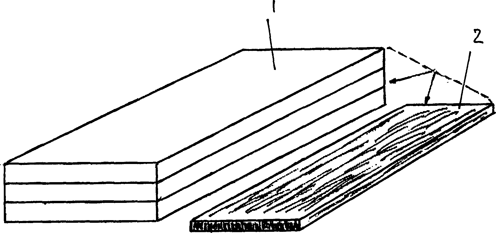 Method for making vertical wood structure thin plate and composite floor